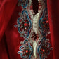 Red Gorgeous Retro Elegant Fashion Exquisite Gemstone Beads One Shoulder Long Floor-length Satin Evening Dress Prom Dress Prom Dress nv3915