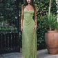 Elegant Green Lace Long Ball Gown Evening Dress nv1802