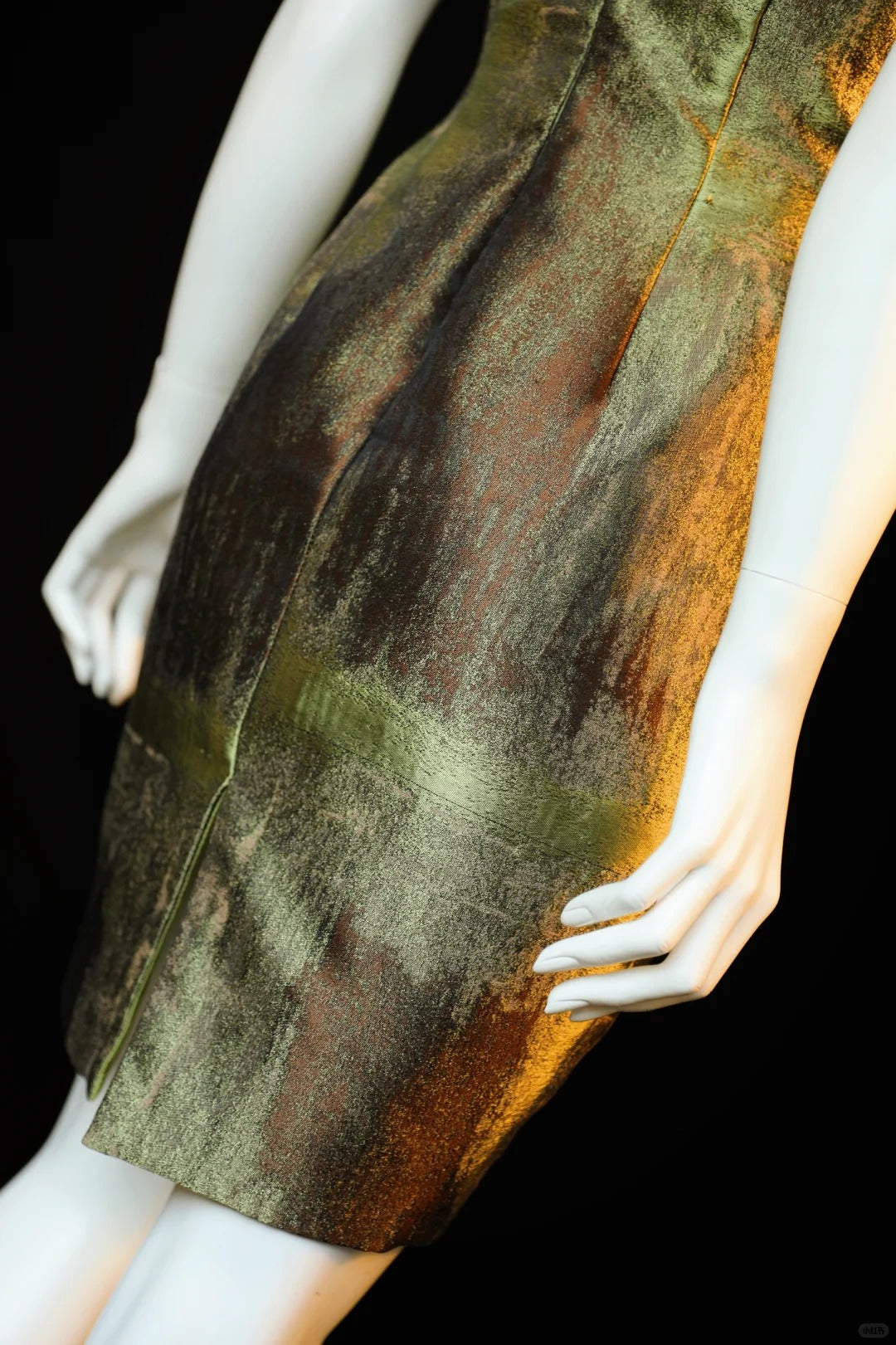🌿Moss Green Short Satin Beaded Homecoming Dress Birthday Dress nv5141