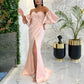 Off-Shoulder Sweetheart Ruched Long Prom Evening Dress nv1656