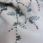 Blue exquisite beading vintage fashion floral long satin ball gown evening dress nv4315