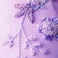 Robe longue en mousseline de soie violette vintage, ornée de perles et confectionnée à la main, NV6609