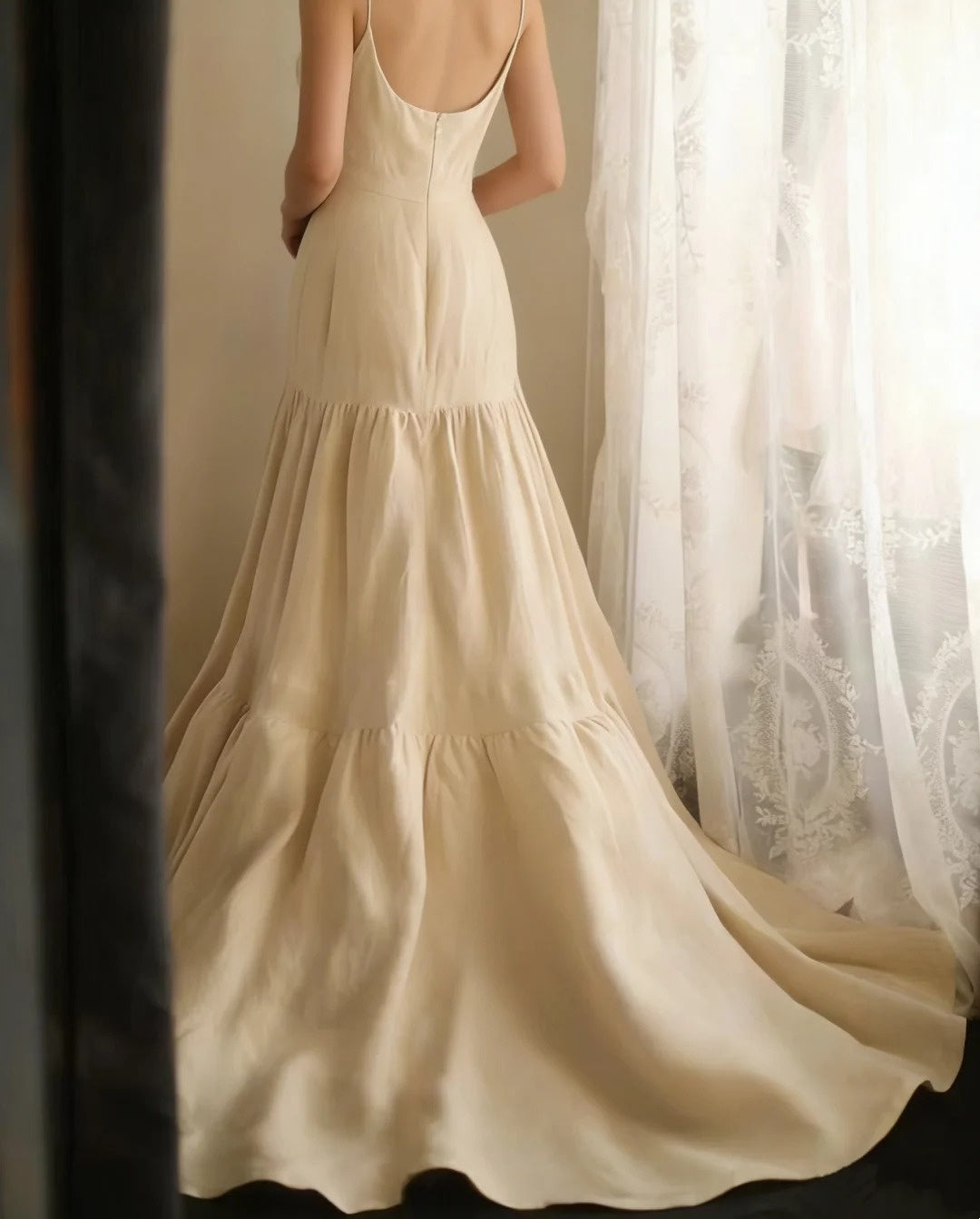 Vintage Rose Tail Wedding Dress NV6588