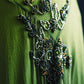 Vintage Vine Wrapped Summer Green Long Formal Dress Exquisite Beaded Vine NV6608