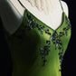 Vintage Vine Wrapped Summer Green Long Formal Dress Exquisite Beaded Vine NV6608