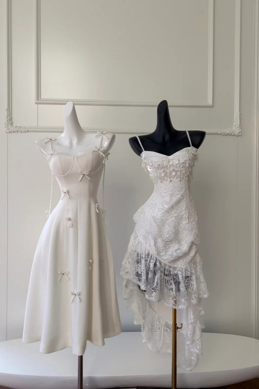NiceVestidos - Robe blanche féerique NV6079