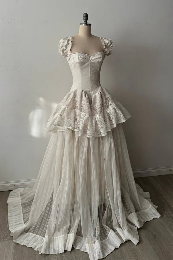 Robe de mariée vintage neuve, robe longue, robe de mariée NV6690