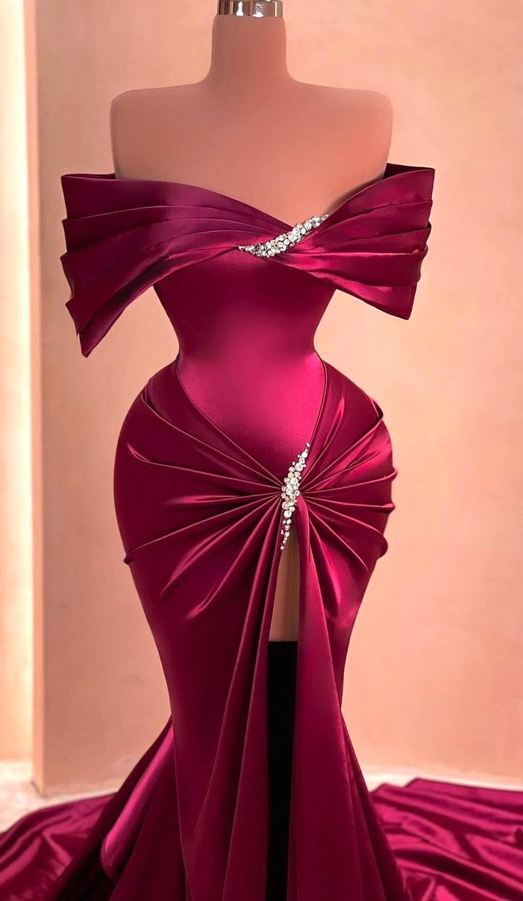 Purple gorgeous elegant exquisite beaded long satin floor-length trailing ball gown evening dress party dress nv2851