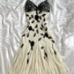 Ivory White Shiny Fashion Exquisite Beaded Lace Spaghetti Straps Long Chiffon Ball Gown Evening Dress Party Dress nv3576