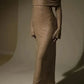 Champagne gold/grey sequined long sleeves charming off-the-shoulder long prom dress party dress nv5295