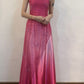 Pink Pretty Fashion Off Shoulder Exquisite Beading Long tulle Satin Ball Gown Evening Dress Party Dress nv3614