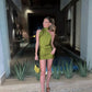 Green backless mini homecoming dress prom dress cocktail dress nv1810