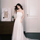 Strapless Pearl Tulle Bridal Gown with Choker  NV7300