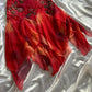 🌺✨Red exquisite beaded elegant retro long chiffon prom dress party dress nv5351
