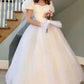 NiceVestidos--White Princess Tulle Long Ball Gown Simple Wedding Dress NV5829
