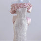 Pink Sparkling Long Sequined Prom Dress nv4970