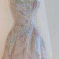 Pink Sweet Sparkling Off-the-shoulder Beaded Long Elegant Tulle Formal Prom Dress Evening Gown nv3475