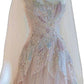 Pink Sweet Sparkling Off-the-shoulder Beaded Long Elegant Tulle Formal Prom Dress Evening Gown nv3475
