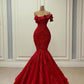 Red Shiny Elegant Long Mermaid Slim Sequined Ball Gown Formal Evening Dress Party Dress nv3472