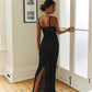 Sexy Slim Fit Suspender Dress See-through Ball Gown One-shoulder Suspender Dress Lace Evening Dress nv1757