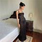 Sexy Slim Fit Suspender Dress See-through Ball Gown One-shoulder Suspender Dress Lace Evening Dress nv1757