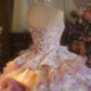 NiceVestidos--Vintage Dress Princess Dress Floral Exquisite Beaded Tulle 16-Year-Old Dress NV5856