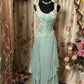 Mint Green Delicate Lace Elegant Long Tulle Prom Gown Evening Dress Party Dress nv4158