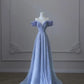 Light Purple Shiny Elegant Sweetheart Neck Long Tulle Sequin Ball Gown Evening Dress Party Dress nv3782