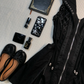 Black Gothic Sleeveless Short Homecoming Dress Halter Collar Lace Up Zipper Punk Cocktail Gown  NV6922