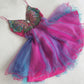 Pink Fashion Gradient Butterfly Beaded Short Chiffon Fantasy Fairy Homecoming Dress Birthday Party Dress nv5192
