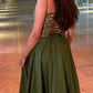 NiceVestidos--Vintage Floral Fashion Elegant Satin Long Prom Dress Graduation Gown NV5852