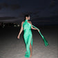 Green Simple Fashionable Elegant Long Satin Prom Dress Evening Dress Prom Dress Wedding Guest Party Dress nv3938