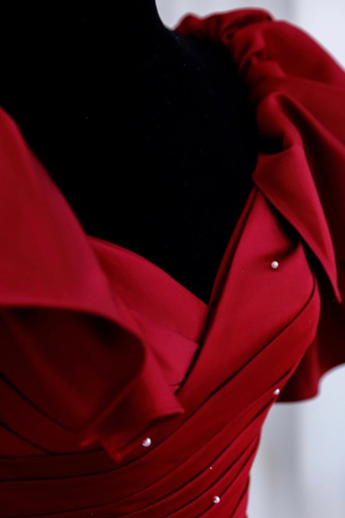 Red Fashion Elegant long satin prom dresses evening dress Party Dress nv3414