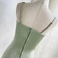 Sage Green Stylish Elegant Delicate Floral Embroidery Short Satin Party Dress Prom Dress Evening Dress Prom Dress nv4035