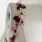 Sage Green Stylish Elegant Delicate Floral Embroidery Short Satin Party Dress Prom Dress Evening Dress Prom Dress nv4035