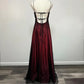 Burgundy retro fashion gradient exquisite beaded long tulle ball gown, evening dress, party dress nv3702