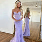 Mermaid Sweetheart Sleeveless Long Prom Dresses, Lace Evening Dresses nv1440