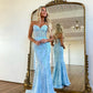 Mermaid Sweetheart Sleeveless Long Prom Dresses, Lace Evening Dresses nv1440