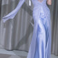 Purple Beaded Long Chiffon Prom Dress Evening Dress Party Dress nv5130