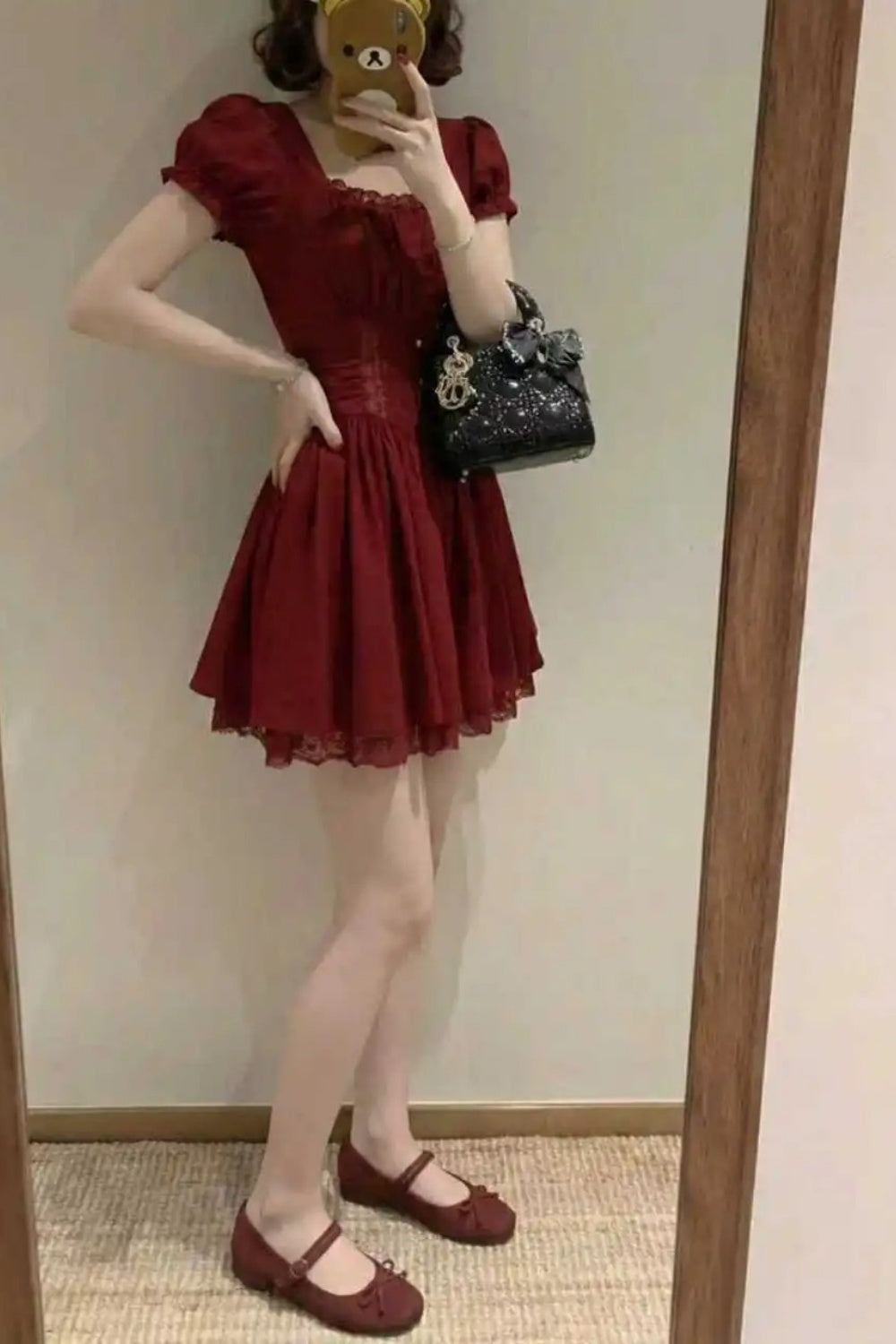 Short Satin Birthday Dress/Holiday Party Dress NV6376