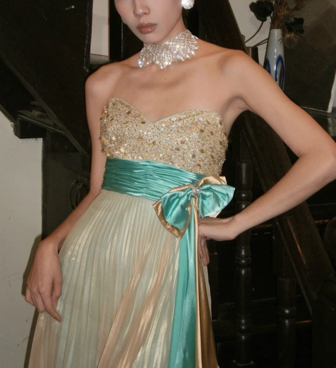 Robe de soirée longue vintage NV6578