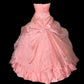 Pink rhinestone elegant long tulle ball gown evening dress nv4921