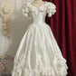 White elegant vintage wedding long ball gown princess. nv5080