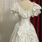 White elegant vintage wedding long ball gown princess. nv5080
