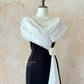 Black and white classic retro elegant Hepburn style with camellia on the waist long left lower skirt small slit slim fit satin tulle ball gown evening gown adult dress birthday gown ball gown nv4095