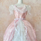Pink Retro Elegant Sweet Exquisite Lace Cake Princess Dress Long Adult Ceremony Dress Birthday Dress Prom Dress Evening Dress nv4094