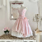 Pale Pink Retro Floral Elegant A-skirt Exquisite Sequin Midi/Short satin Homecoming Dress Prom Dress Evening Dress Birthday Party Dress Prom Dress Wedding Dress Quinceanera Dress nv4101