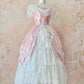 Pink Retro Elegant Sweet Exquisite Lace Cake Princess Dress Long Adult Ceremony Dress Birthday Dress Prom Dress Evening Dress nv4094