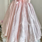 Pale Pink Retro Floral Elegant A-skirt Exquisite Sequin Midi/Short satin Homecoming Dress Prom Dress Evening Dress Birthday Party Dress Prom Dress Wedding Dress Quinceanera Dress nv4101
