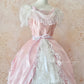 Pink Retro Elegant Sweet Exquisite Lace Cake Princess Dress Long Adult Ceremony Dress Birthday Dress Prom Dress Evening Dress nv4094
